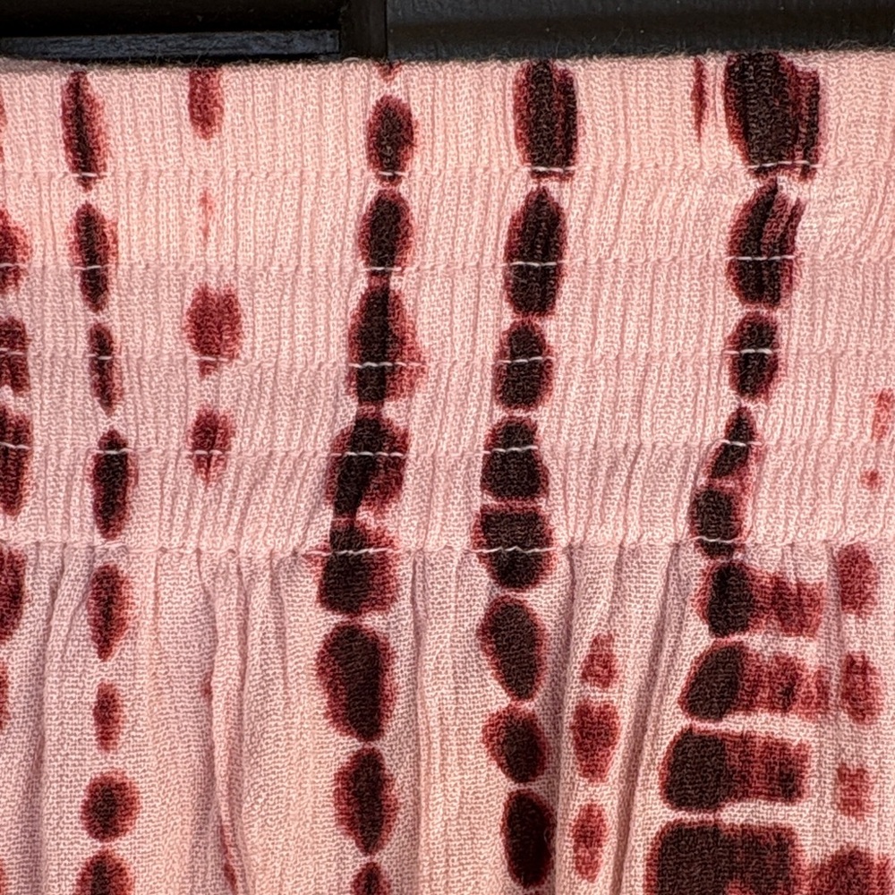 Abercrombie & Fitch mauve Pink Tie-Dye Ruffle Hem Skirt - Picture 3 of 6